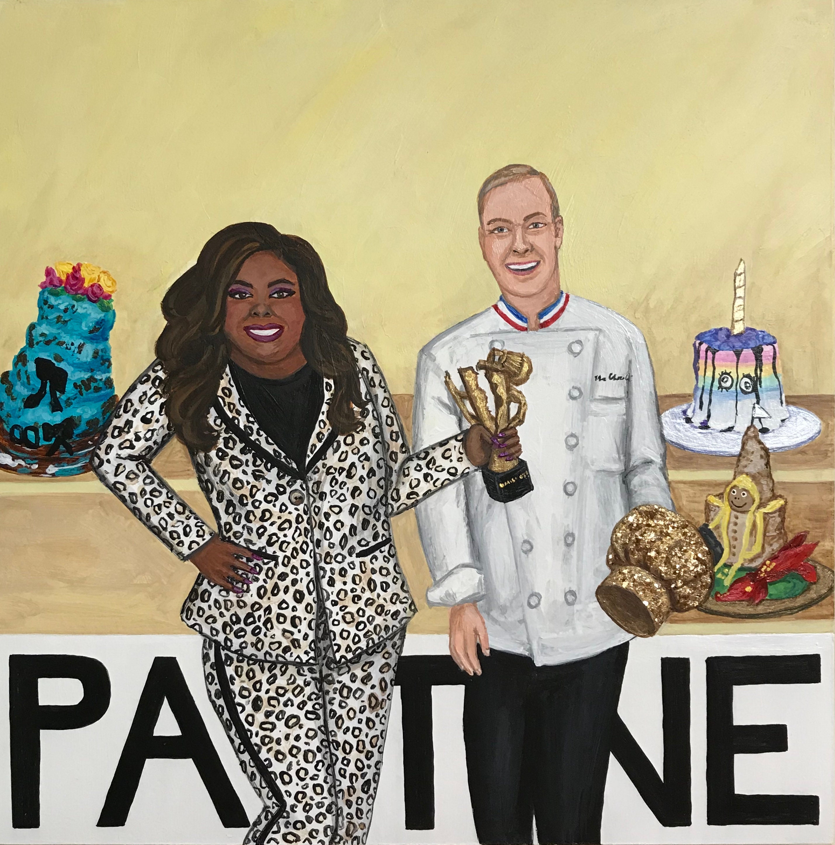 Nailed It nicole Byer & Jacques Torres Pop Art Painting Etsy