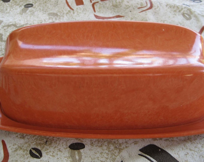 Mid Century Modern Melmac Butter Dish, K La Moyne by Branchell St