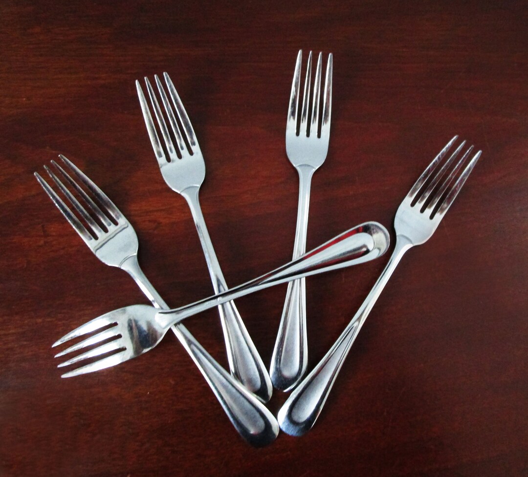Oneida SAND DUNE USA 5 Dinner Forks Stainless Discontinued Etsy