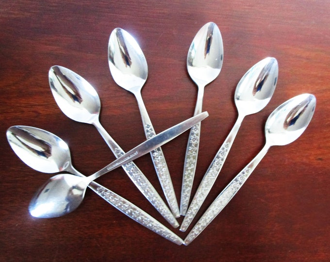 Imperial Stainless Flatware Daisy Pattern MCM 1960s Flatware 7 ...