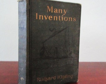 Vintage Book Rudyard Kipling "Many Inventions" 1916 Edition from Doubleday