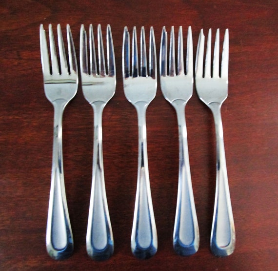 Dining & Serving Fork Oneida Sand Dune Vintage Oneida Silver Ware 8