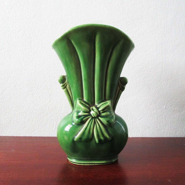 Vintage Green Vase Etsy