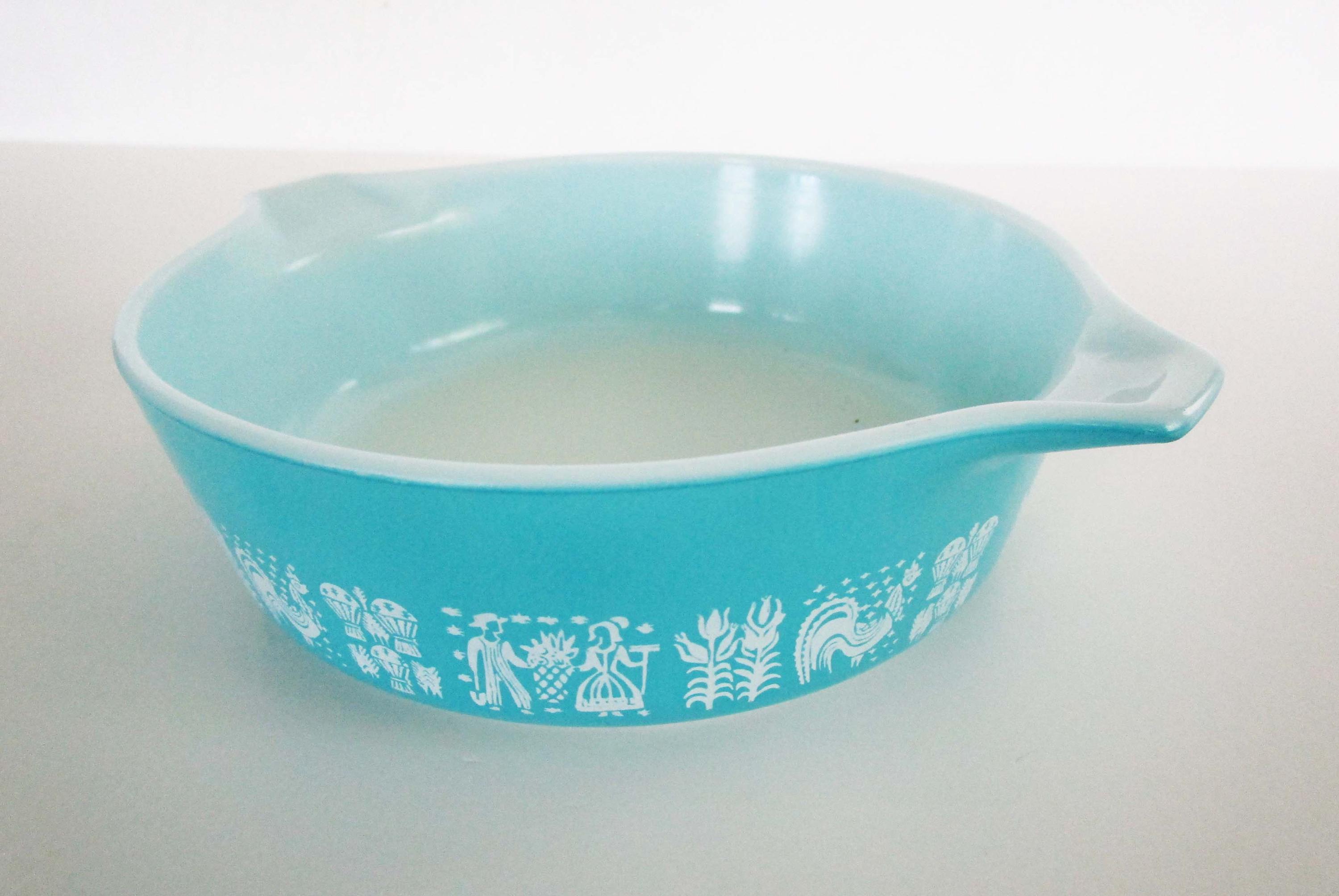 Pyrex Vintage Blue Casserole Dish - Etsy