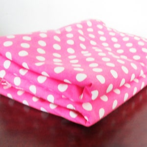 Ralph Lauren Pillow Shams Cotton Pink Polka Dot Standard Size 24x18 Vintage Pillow Covers