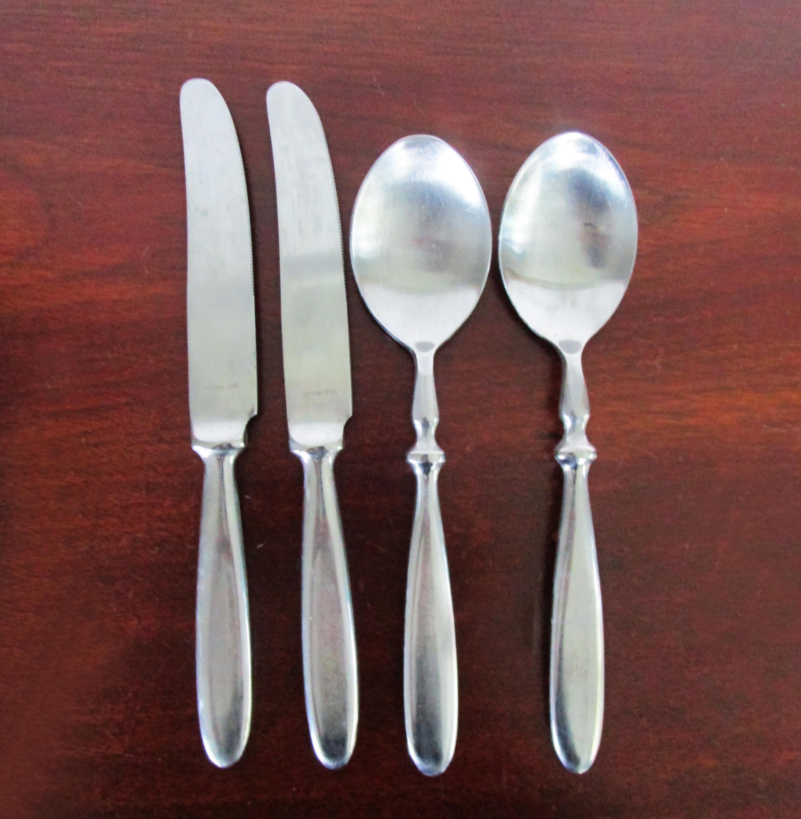 Hampton Silversmiths Stainless Bistro Flatware - Etsy Hampton Silversmiths Bistro Brown Stainless 5 Piece Place Setting Lot Flatware main image 0