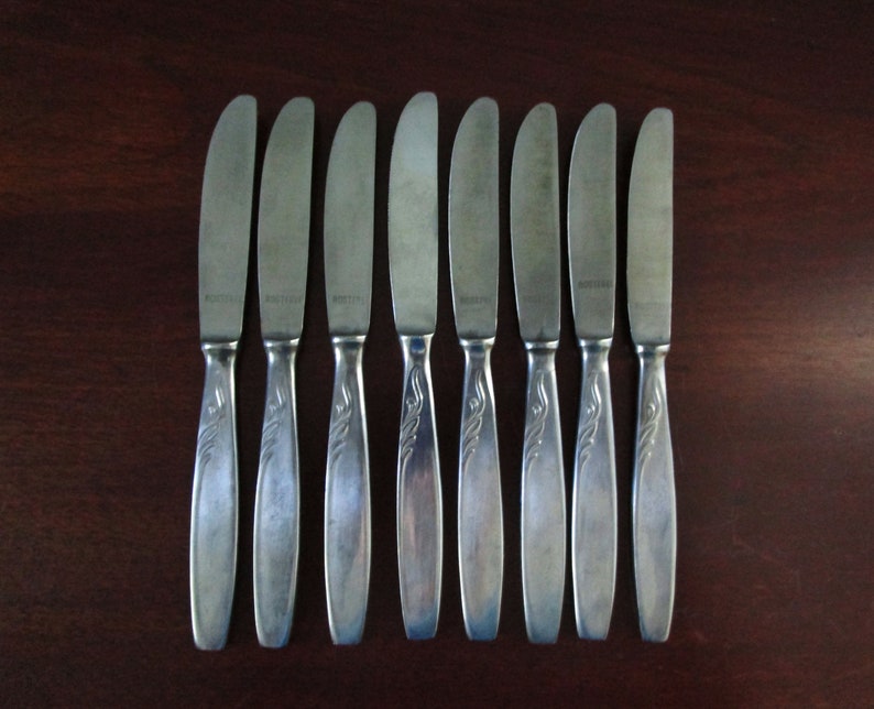 Vintage Rostfrei Stainless Flatware Knives 6.5 Long Set Etsy Australia