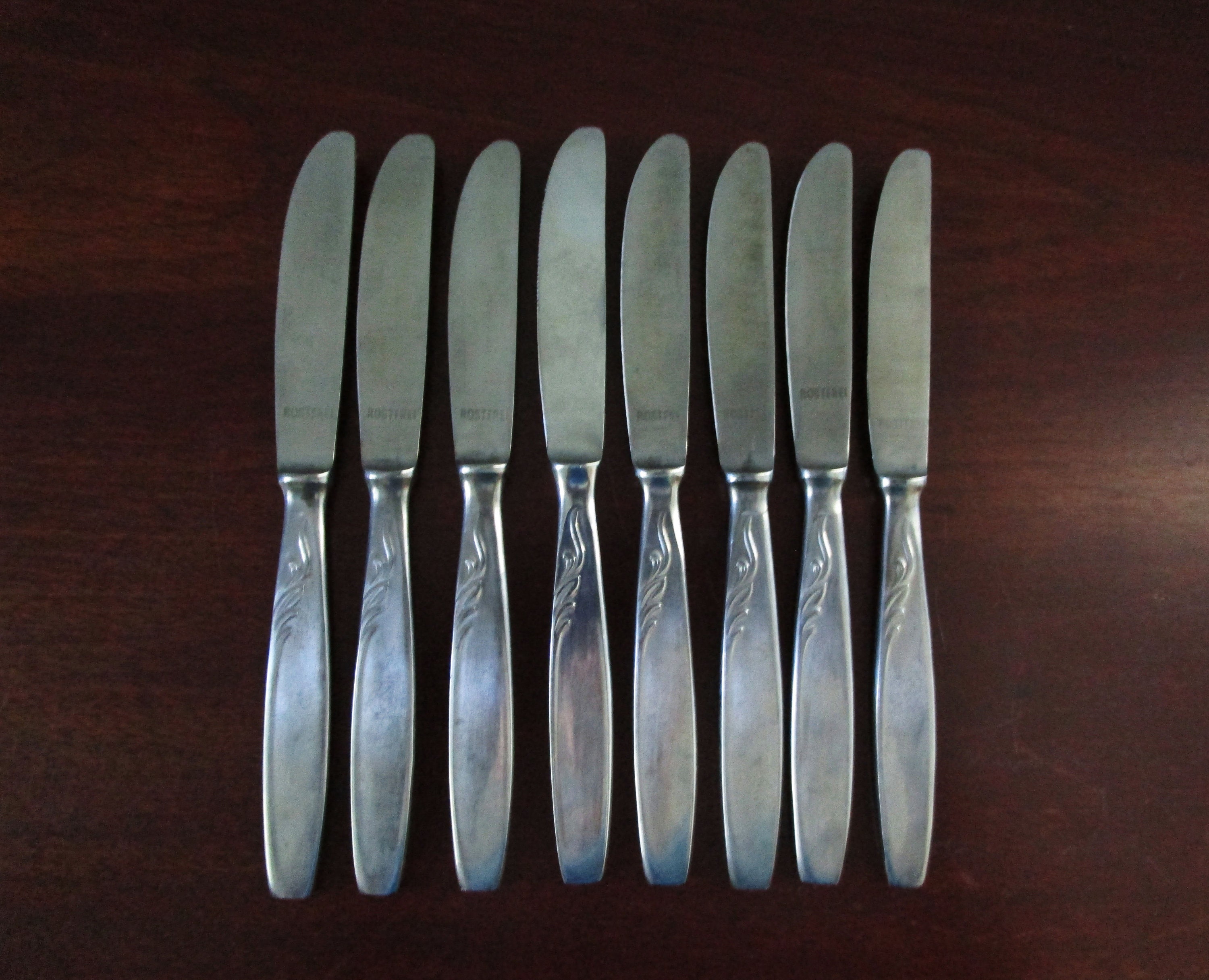 Vintage Rostfrei Stainless Flatware Knives 6.5 long Set Etsy