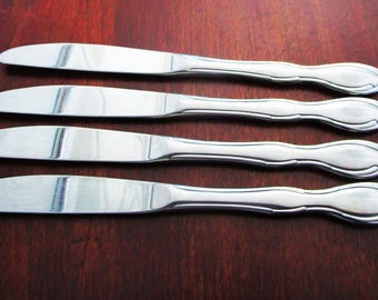 Chanson  Stainless  Individual Salad Fork By Gorham Silver Chanson Stainless Individual Salad Fork
