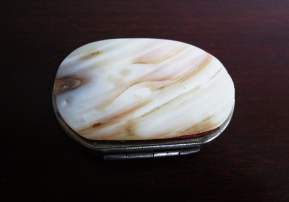 Antique Abalone Coin Purse Mother of Pearl Edward… - image 4