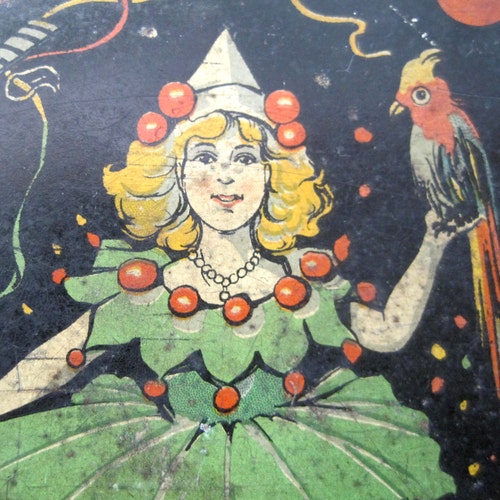 ヴィンテージフォトフレーム 貝殻デザイン ビーズ付き ブルー