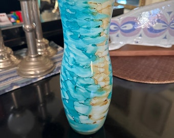 Gorgeous Italian Vidi Glass Vase, free shipping!