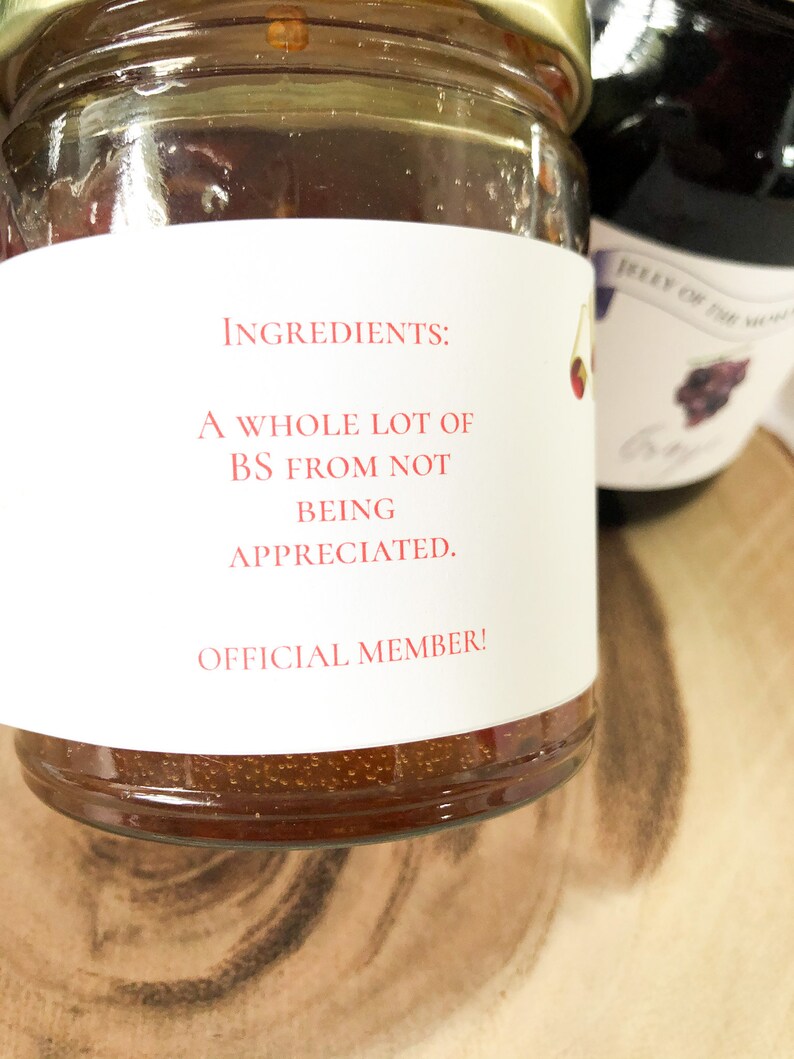 Jelly of the month club labels