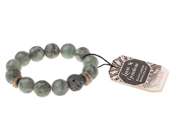 Lava Gemstone Diffuser Bracelet - Labradorite