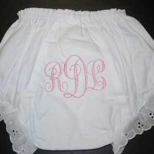 Monogrammed Diaper Cover