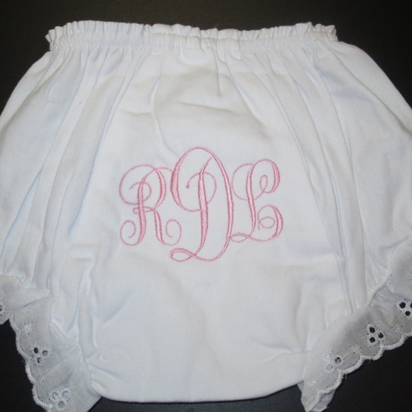 Monogrammed Diaper Cover