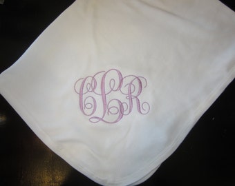 Monogrammed Baby Blanket