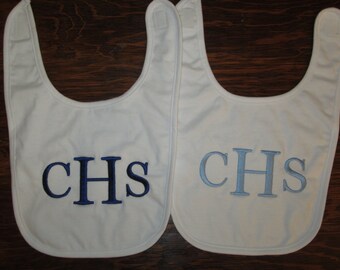 Personalized Baby Bib Set of 2 - Monogrammed, Personalized Gifts, Baby Bibs, Monogram, Baby Gifts, Personalized Gifts, Baby Shower Gift