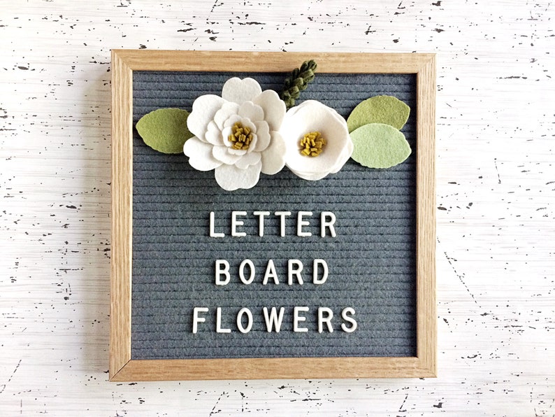 NEW Felt Letter Board Flowers Add-ons for Felt Letter Boards image 1