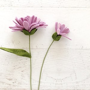 Floppy Aster, Single StemFelt Flower, Felt Flowers for making your own bouquet, gift topper, photo prop