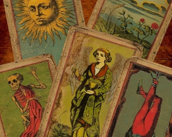 The Deck Of The Bastard - The Most Unique Vintage (looking) Tarot Deck You Will Ever Find