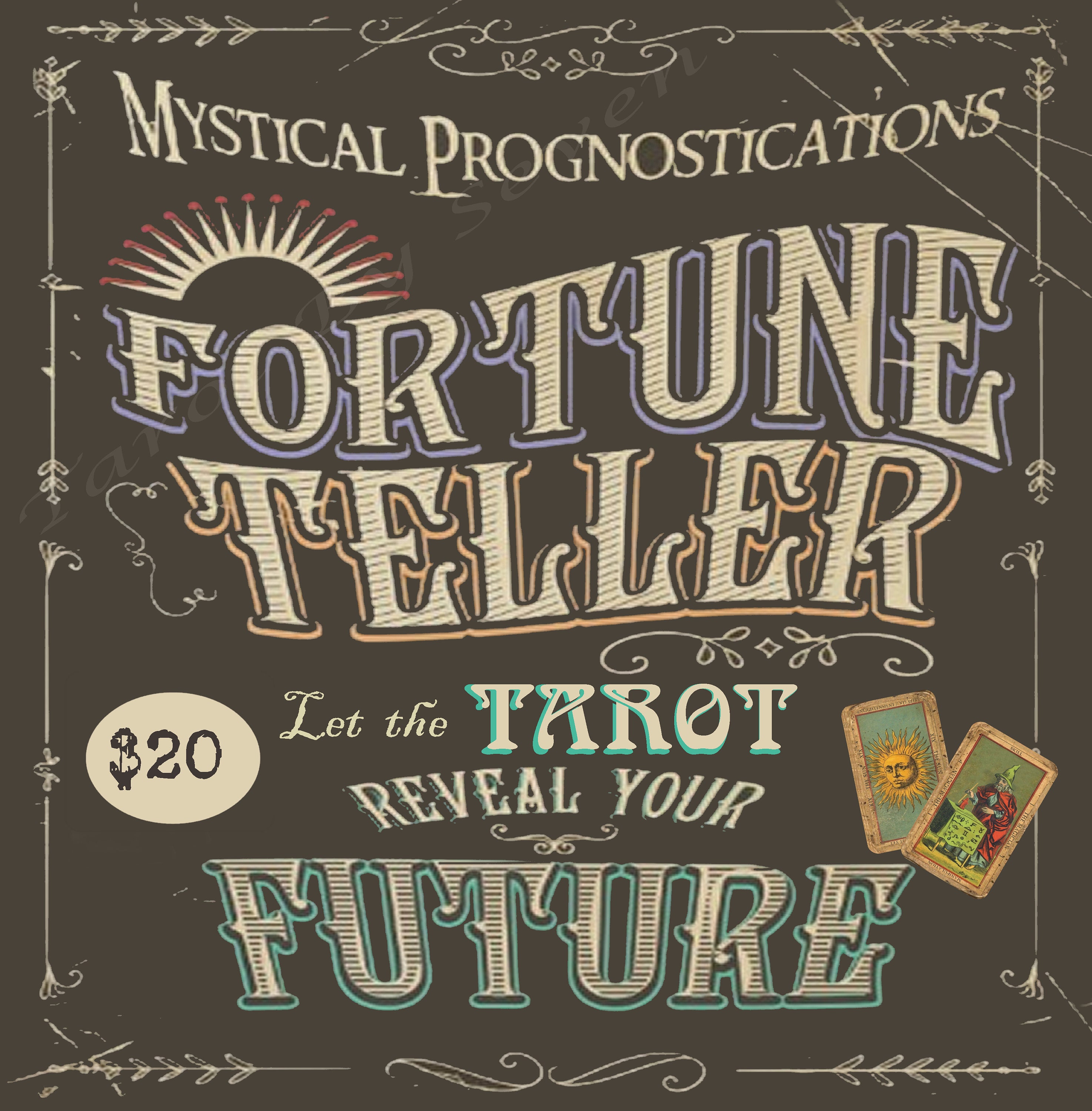 Tarot Reader / Fortune Teller Reading Cloth / Sign / Pouch Etsy