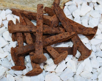 Six 6 Iron Railroad Spikes of Ogun Ogum Esu Exu Railroad Spikes Macumba FREE SHIP