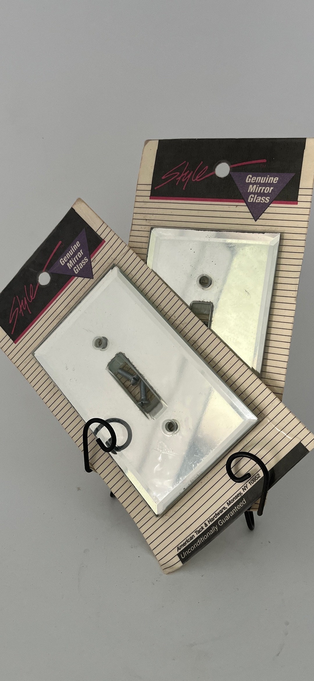 Mirrored Light Switch Covers 2 Hollywood Glamour Etsy