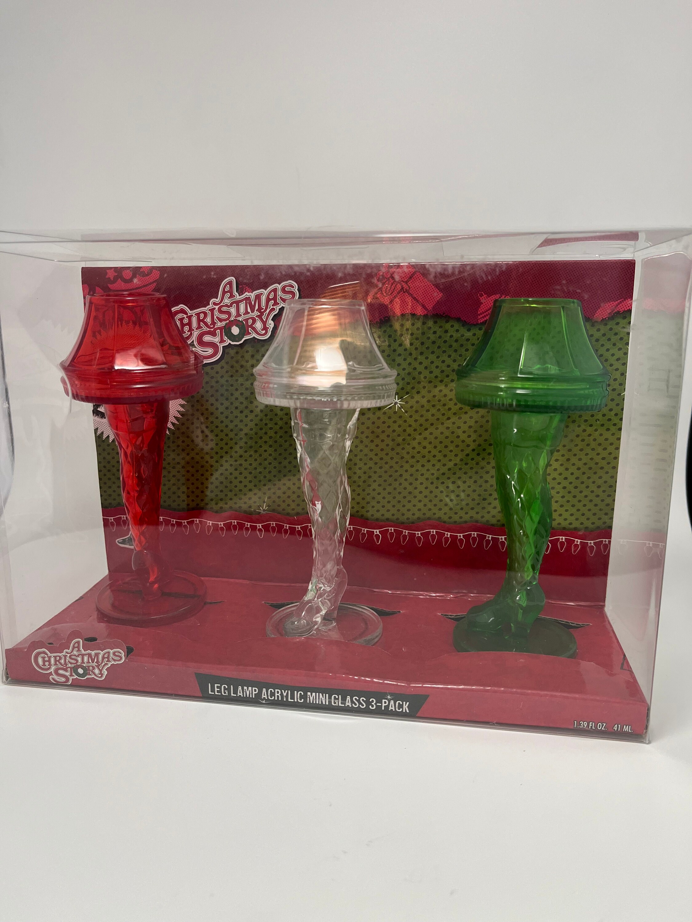 A Christmas Story Leg Lamp Acrylic Mini Glass 3 pack Etsy