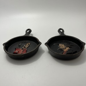 Miniature Cast Iron Skillets with Amish Profiles