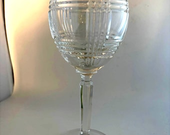 Ralph Lauren Glen Plaid Square Crystal Decanter With Stopper