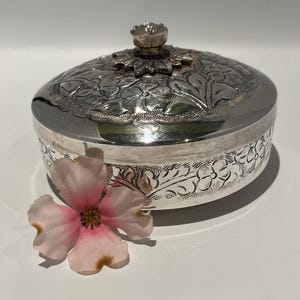 Silver Plate Decorative Box with Lid