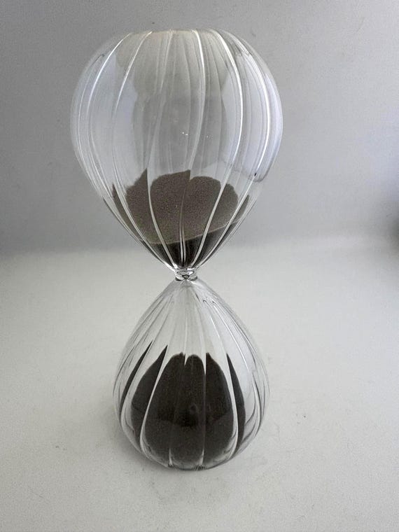 Hand Blown 30 Minute Sand Timer