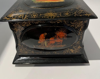 Russian Folk Art Lacquer Box
