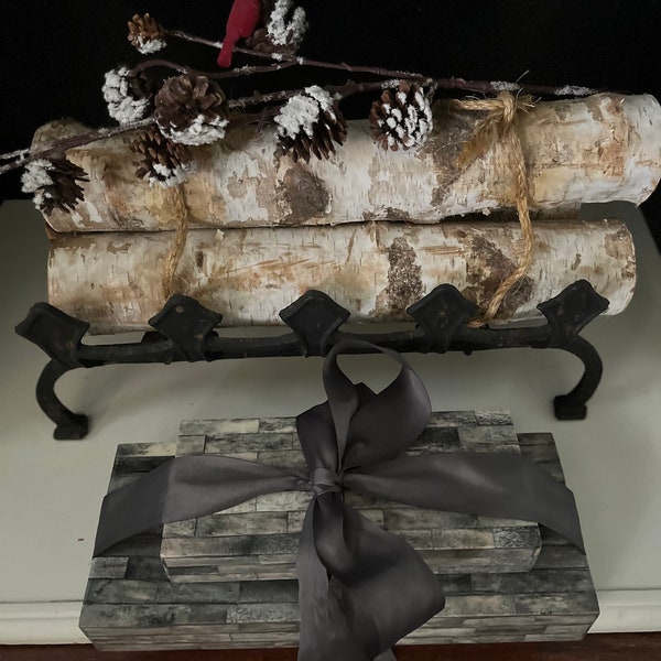 Gray Decorative Boxes Etsy