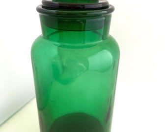 Emerald Green Apothecary Jar