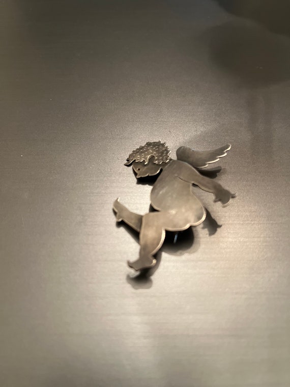 Sterling FHB Cupid Brooch