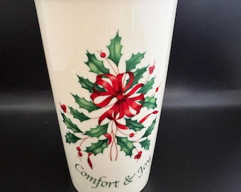 Lenox Comfort and Joy Porcelain Tumbler