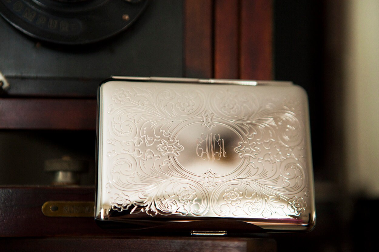 Silver Case Card Case Bridesmaids Gift Perfect Bridal Gift Etsy