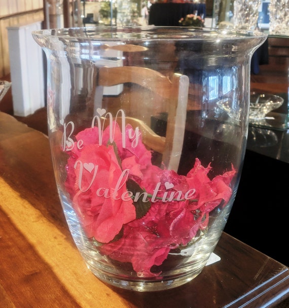 Wide Mouth Glass Vase 10 Tall 9 Wedding Gift - Wide Mouth Glass Vases Wide Mouth Glass Vase 10 Tall 9 Wedding Gift - Wide Mouth Glass Vases