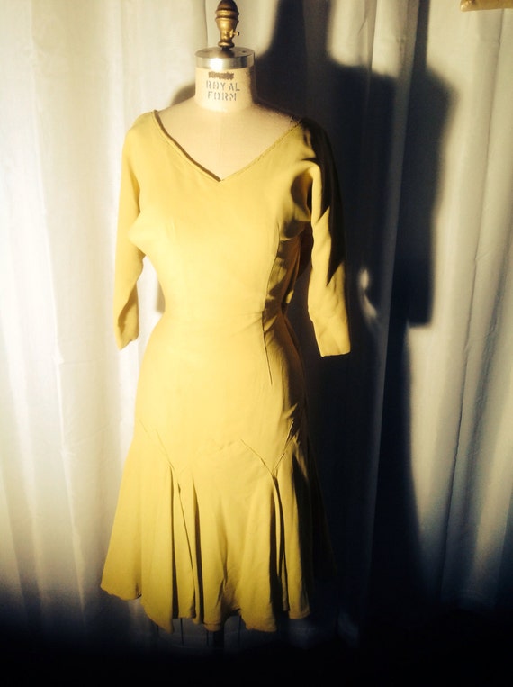 Vintage mustard dress -1960s