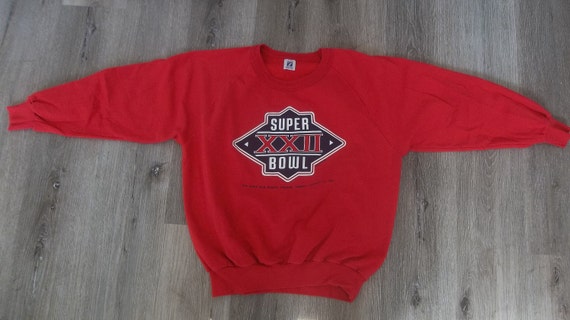 Vintage Sweatshirt  Super Bowl XXII  Logo 7 label… - image 1