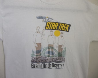 Vintage T-shirt Star Trek 1990s Beam Me Up Scotty Medium