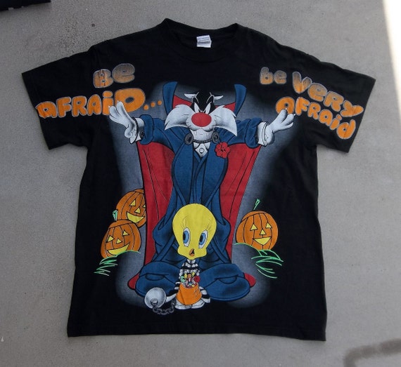 Vintage T-Shirt Looney Tunes 1990s Sylvester the … - image 4