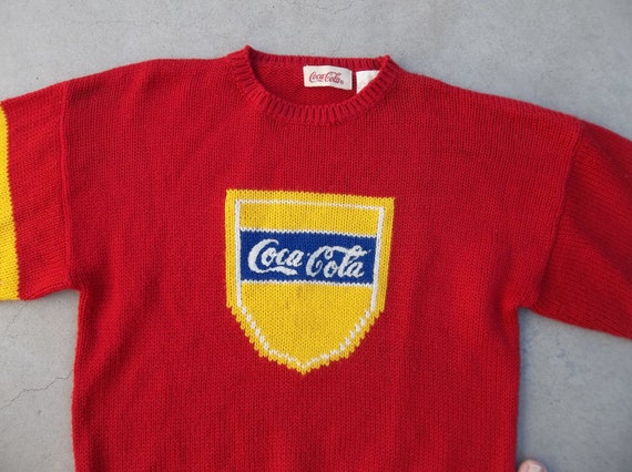 Vintage Sweater Coca Cola Hong Kong 1980s 1990s B… - image 2