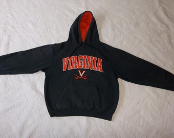 Vintage Sweatshirt Virginia University Small  Distressed Preppy Grunge 1990s 90s Hoodies