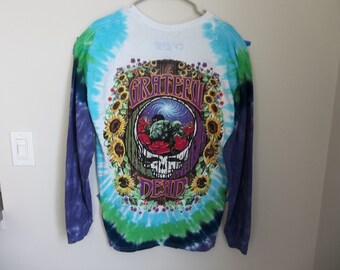 Vintage T-Shirt Greatful Dead 1999 Large Liquid Blue Long Sleeve Tee Terrapin Station