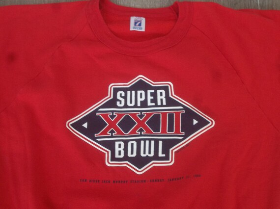 Vintage Sweatshirt  Super Bowl XXII  Logo 7 label… - image 5