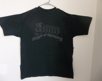 Vintage T-Shirt Bone Thugs n Harmony 1990s sz XL Rap Tee Dope Faded Distressed Grunge Streetwear Tee