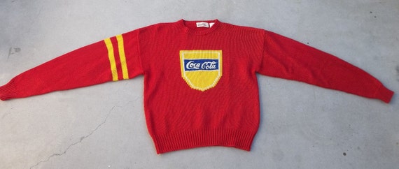 Vintage Sweater Coca Cola Hong Kong 1980s 1990s B… - image 5